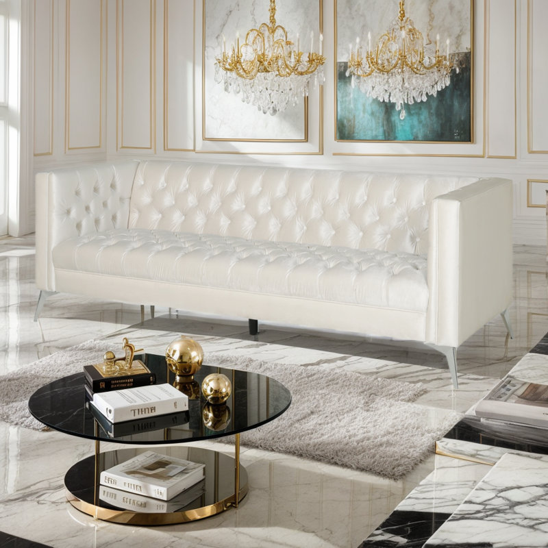 Alyssea Upholstered 86.75'' Sofa