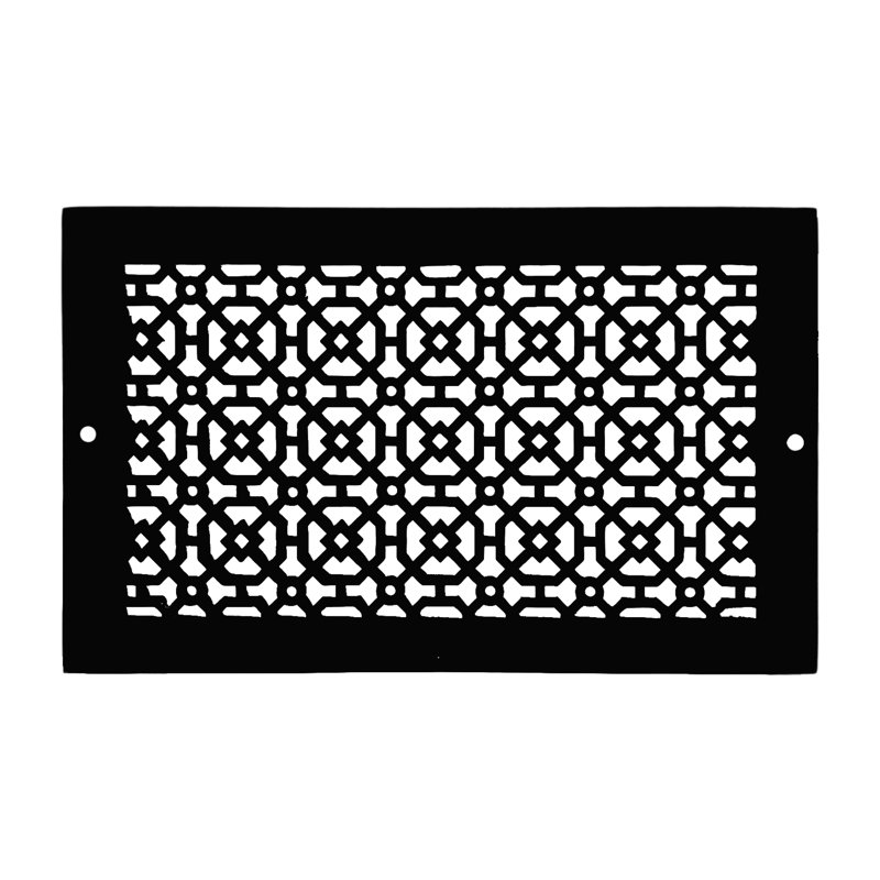  Ouverture de conduit 8 po x 14 po AIR RETOUR | Grille d'air lourde en fonte d'aluminium (10 po x 16 po au total) | Thermolaqué