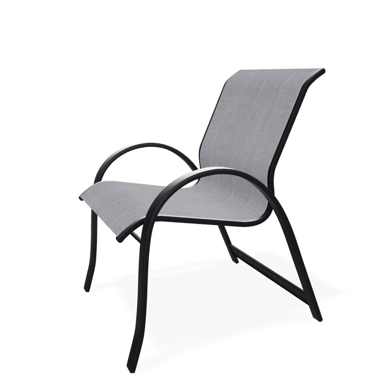 Fauteuil de salle à manger empilable Hiraku, Bijou, Noir