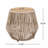 Acacia Wood Side Table with Rope Base-51434033