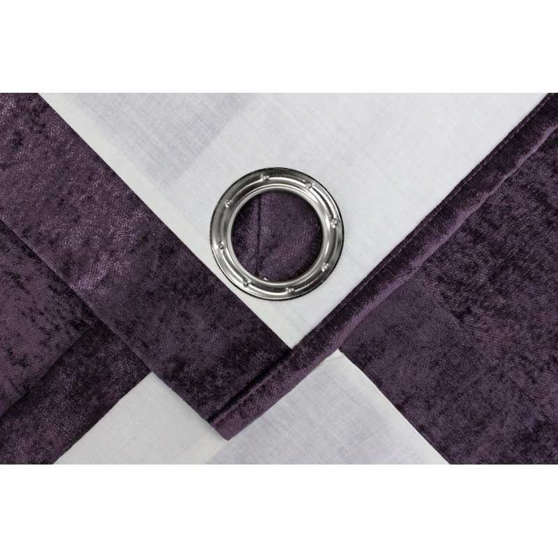 Wellesley Room Darkening Curtain Pair, 168 W x 229 D cm, Plum