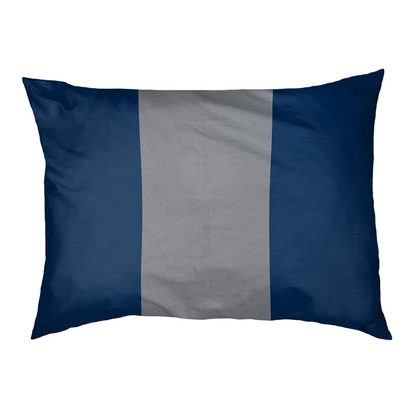Pet Bed, Large (40" L x 50" W), Navy Blue/Silver