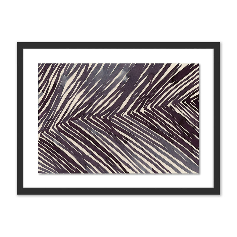 Night Field 4 Framed Print, 18" H x 24" W x 1.5" D, Black