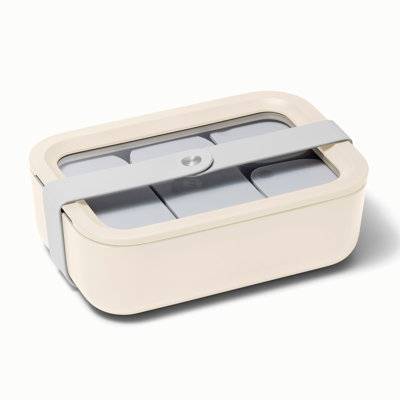 Caraway Contenant alimentaire en verre 6,6 tasses forme rectangulaire avec couvercle