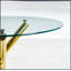 Table de salle à manger Golden avec pieds en métal et conception moderne peu encombrante pour les salons élégants