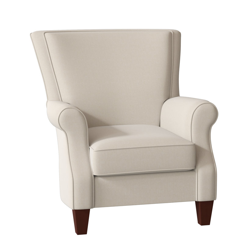 Fauteuil Geary, Beau sergé blanc performance 31, Manhattan, Non