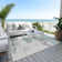 Machine Washable Indoor/Outdoor Cinead ACN1685 Teal Rug