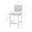Tabouret de comptoir rembourré en bois massif Nahumveer