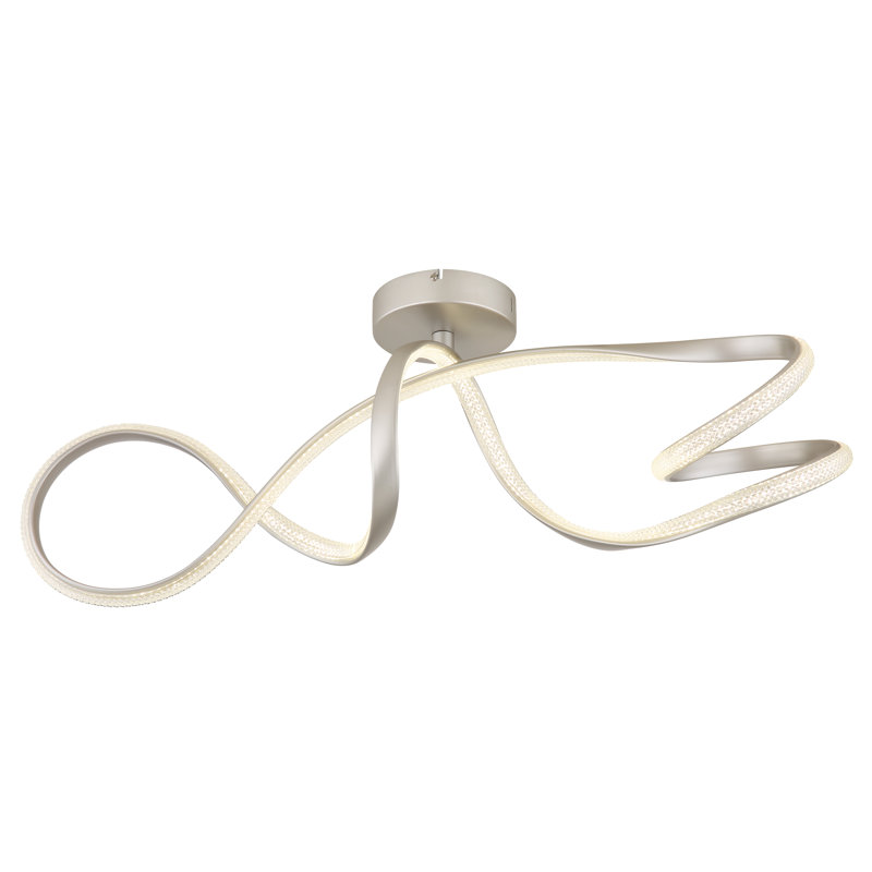 Dasmine LED Flush Mount, Brushed nickel