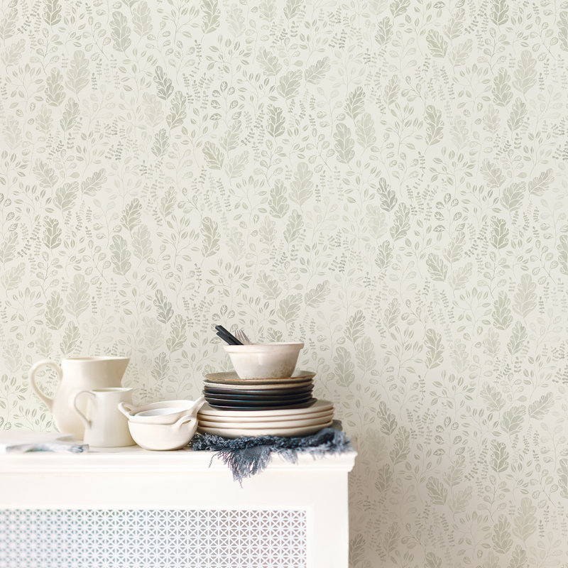Angastina 10.05m x 53cm Matte Paste the Wall Wallpaper Roll, Grey