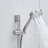 Bathroom Matte Black Shower Head - 10-Inch With 5-Spray Handheld And Slide Bar Wall Mounted Faucet System For Bath
