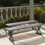 Bancs d'extérieur en aluminium avec structure en acier