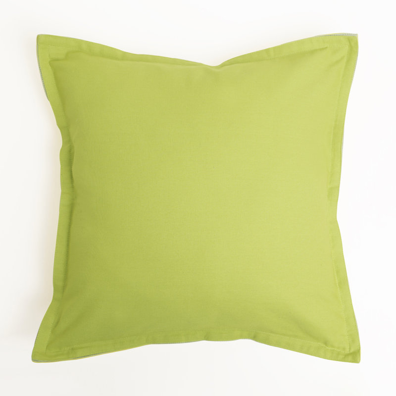  Housse de coussin en toile Canvas, Jaune/vert