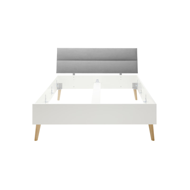 Zeigler Bed, White/Grey