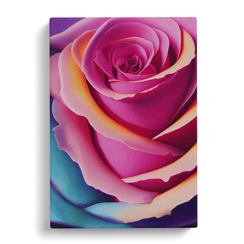 Watercolour Rose Flower Vol.2 - Wrapped Canvas, 50cm H x 35cm W x 3cm D
