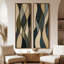 «Vintage Landscape Wall Art», ensemble de 2 toiles encadrées 20 x 60 pouces-1869972137