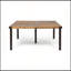 Ensemble de salle à manger d'extérieur 9 pièces : table en bois massif de 162 cm et chaises en osier pour 8 personnes, fini teck, idéal pour terrasse, patio ou jardin.