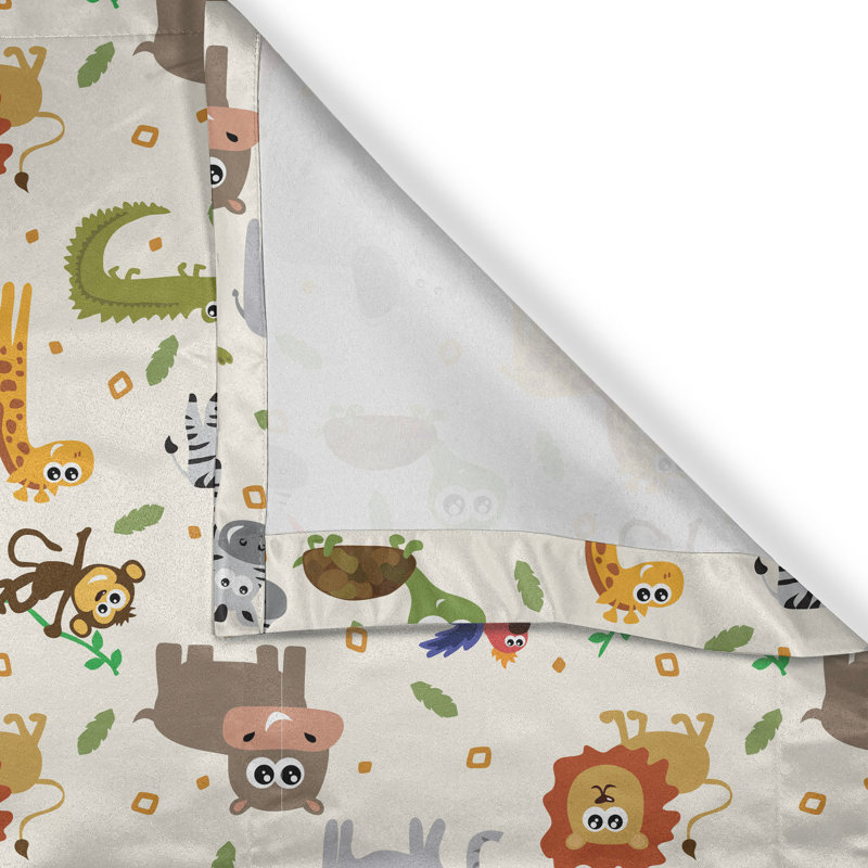 Polyester Semi Sheer Curtain/Drape Pair