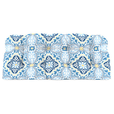 Coussin de banc d'extérieur en osier 44 "x 18" Sunbrella