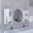 Wall-Mounted Bathroom Medicine Cabinet With Open And Closed Storage-97313461