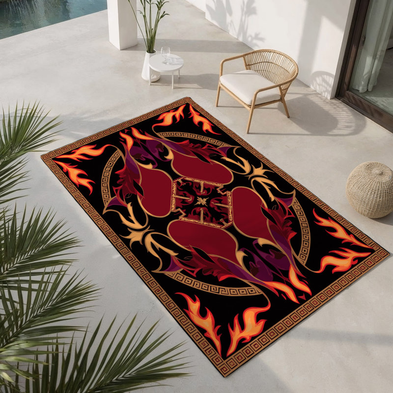 Tapis intérieur et extérieur Golden Odyssey, Rectangle 1 pi 6 po x 2 pi 6 po