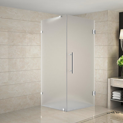 Aquadica 36" x 72" Square Hinged Shower Enclosure