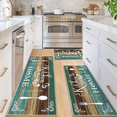 Boho Kitchen Rug Sets 3 Pieces, Washable Kitchen Mats For Floor, Non Slip Soft Kitchen Area Rug Floor Mat
