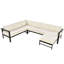 U-Shaped Multi-Person Outdoor Sofa Set, Suitable For Gardens, Backyards, And Balconies