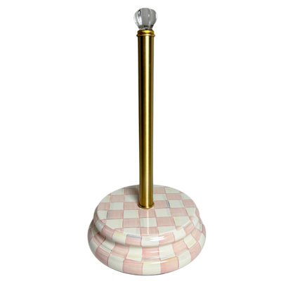 Rosy Check Paper Towel Holder