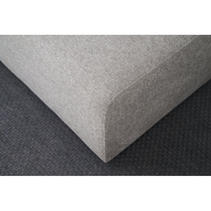 Canapé modulaire 49,518 po Tinnelle, 100 % polyester gris clair, Accoudoir à gauche (vu de face)