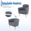 Fauteuil demi-tonneau en polyester 28 po-284216245