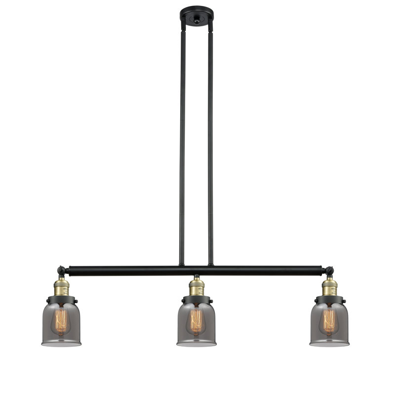 Tom 3 - Light Kitchen Island Pendant, Plated Smoked, No Bulb Included, Black Antique Brass