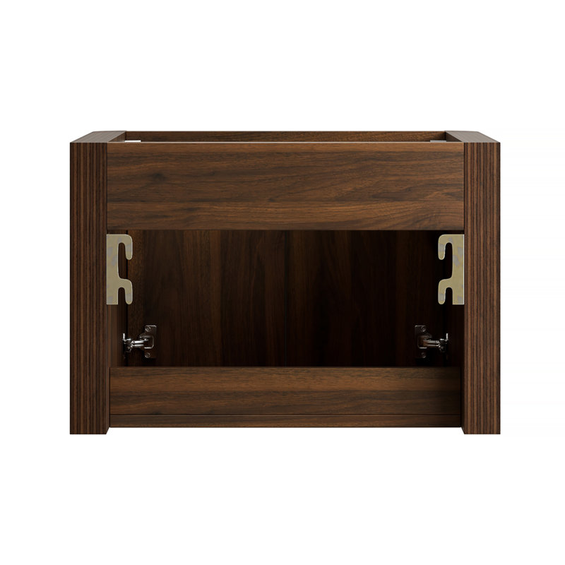 Meuble-lavabo suspendu de 61 cm (24 pouces) avec lavabo intégré et armoire de rangement