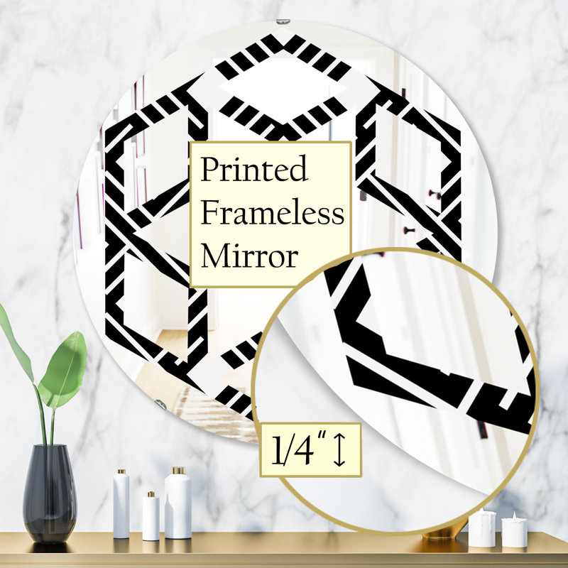 Miroir mural Hexagon Star, 31,5 po x 31,5 po