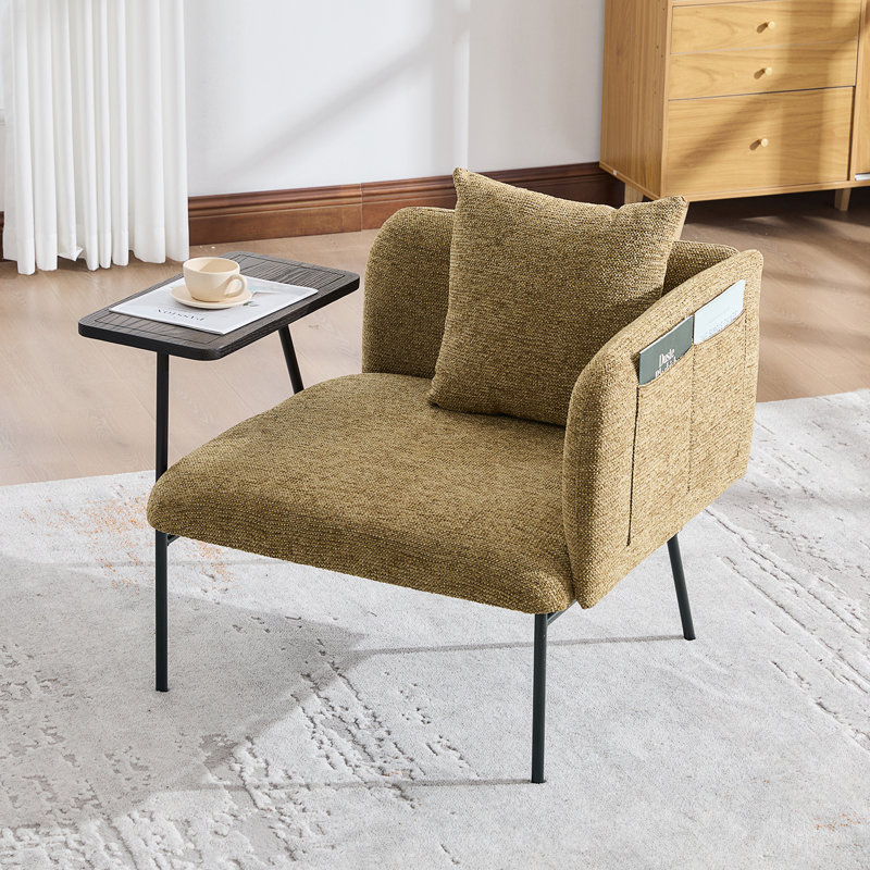 Chaise de loisir, Yellow Fabric