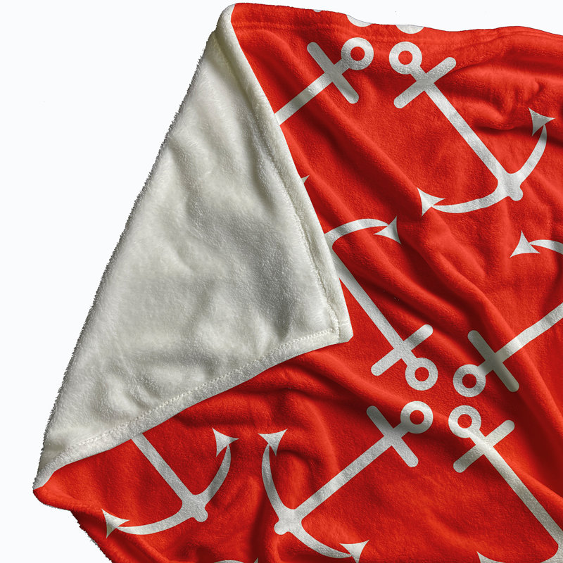Carruthers Plain Weave / Muslin Throw Blanket, Orange
