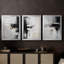 ABSTRACT Series DXVI  -Custom Framed  Wrapped Gallery Canvas - 3 Pieces-516800238-516800235