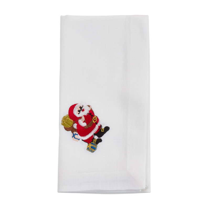 Worsham Collection Polyester Embroidered Square Napkin