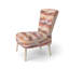 Chaise rembourrée Boho - Chaise d'appoint rose horizon chaud-333358552