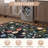 Scalloped Non-Slip Area Rug – Machine Washable