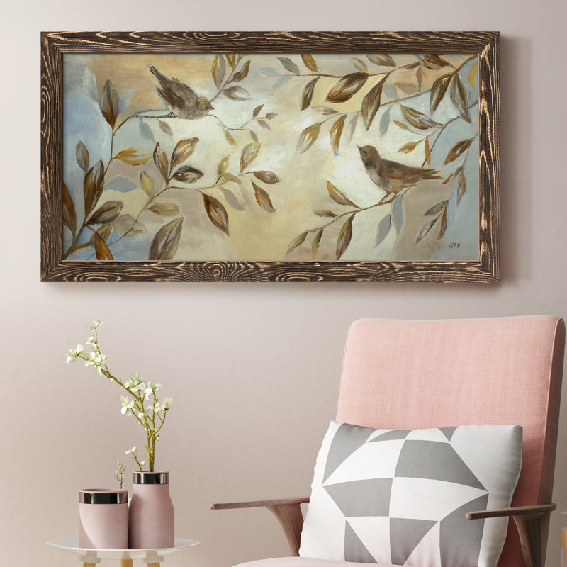 Frosty Morning - Peinture sur toile encadrée, Noyer
