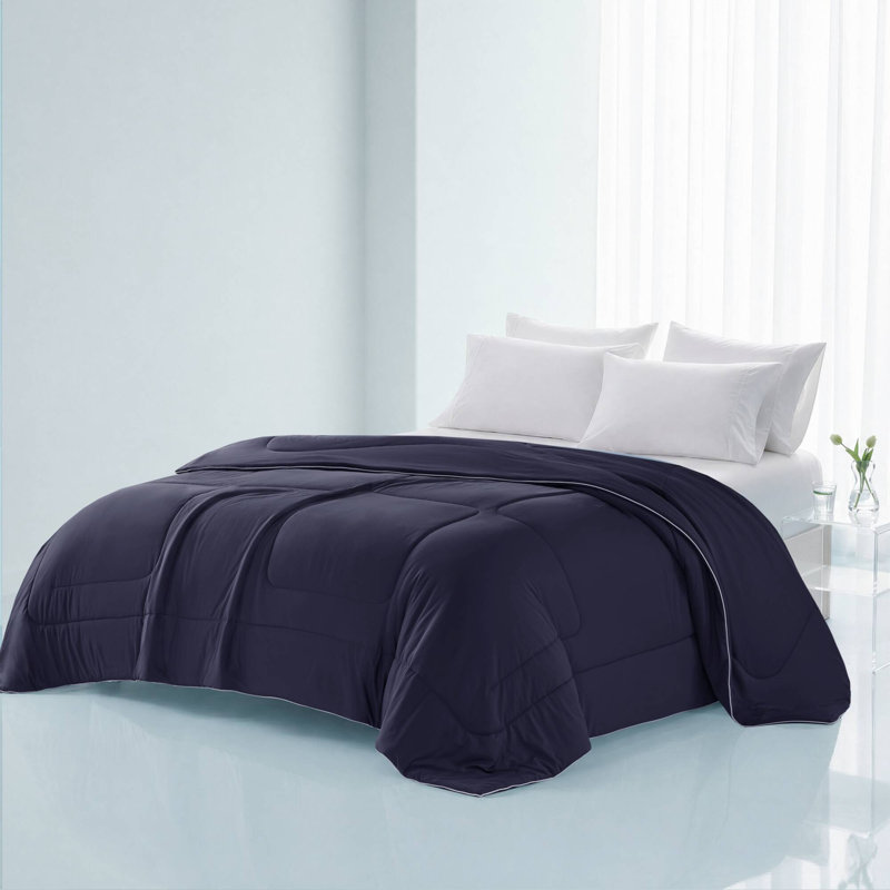 1 édredon en duvet synthétique, Navy