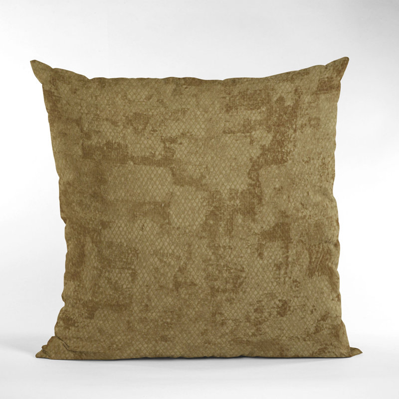Plutus carte cachée texturée en tissu texturé avec motif de losanges carrés, 20 po x 20 po, Bronze bruni