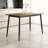 Modern Minimalist Wood Grain Tabletop Dining Table, Stylish Dining Table, Kitchen Dining Table, Sturdy And Durable, Easy To Assemble, Metal Leg Design, Suitable For 4-6 People, Suitable For Home-109931807