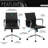 Black Modern Medium Back Executive Office Chair