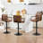 4-Piece Penacook Swivel Adjustable Height Upholstered Bar Stool-414252707