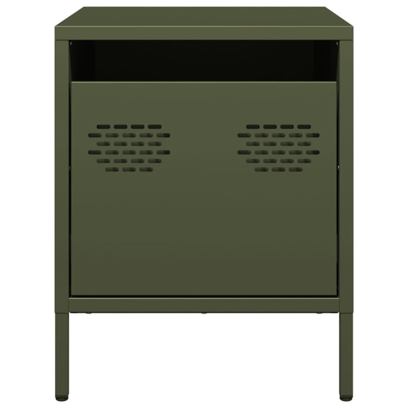 Astraea 35cm W Bedside Table, Green, Set of 2
