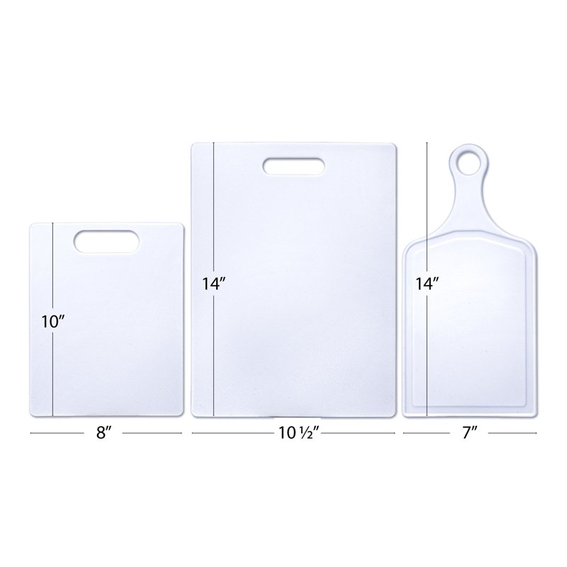 Farberware 3-Piece Plastic Cutting Board Set