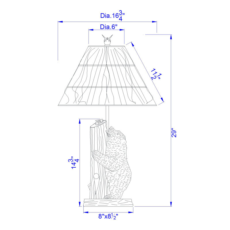 Heinen Resin Table Lamp