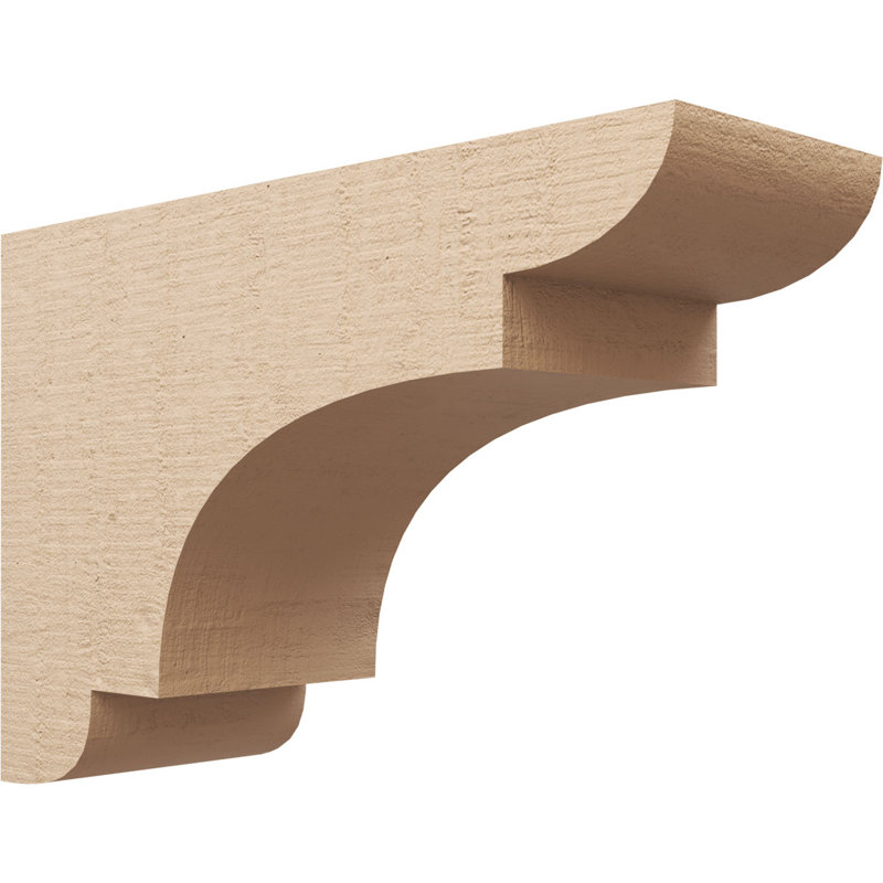 New Brighton cèdre brut grain de bois TimberThane Corbel, apprêté brun clair, H 20 po x l 10 po x P 30 po